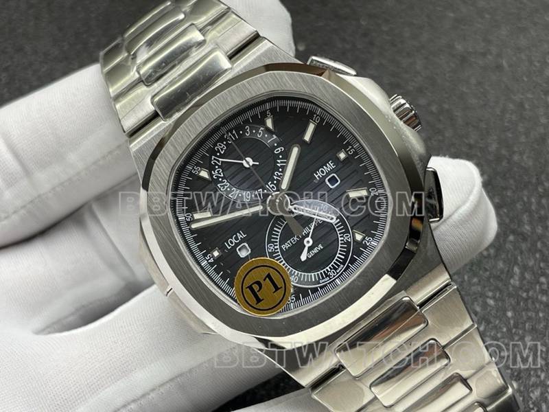 Patek Philippe Top collectible watches Sport Elegant Blue Plate Mechanical Steel Strap Models 5990 Front Actual Photos