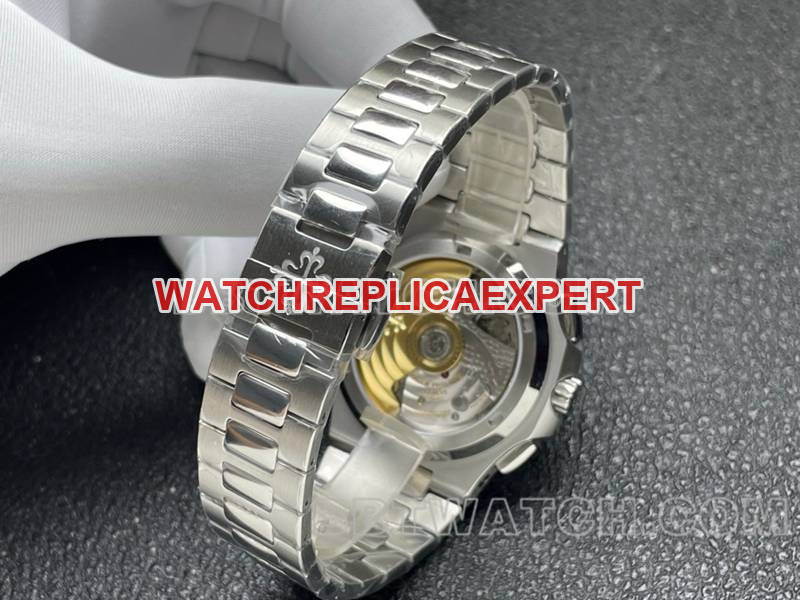 Patek Philippe top collectible watches sport elegant blue disk mechanical steel strap models 5990 strap real picture