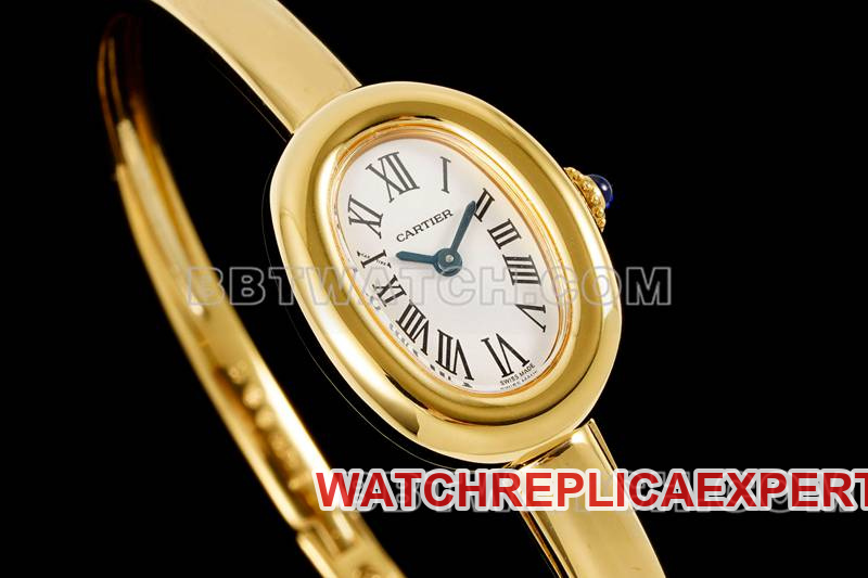 Cartiertop-tier watch BLS factory bathtub 17 size quartz bracelet watch front live photo