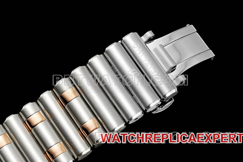 Breitling collectible watch TF factory mechanical chronograph black dial 44mm gold steel bracelet bracelet live photos