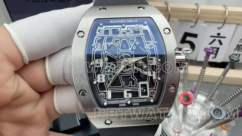 Richard Mille Skeleton Disc Mechanical Rubber Model RM 67-01 Front view