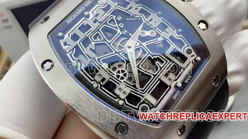 Richard Mille Skeleton Disc Mechanical Rubber Model RM 67-01 Front view
