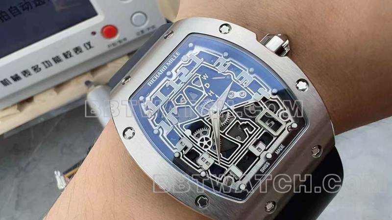 Richard Mille Skeleton Disc Mechanical Rubber Model RM 67-01 Front view