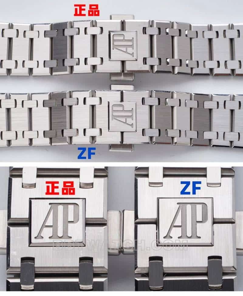 ZFRoyal Oak real and fake comparison evaluation Audemars Piguettop-tier watch 15202braceletlive photos