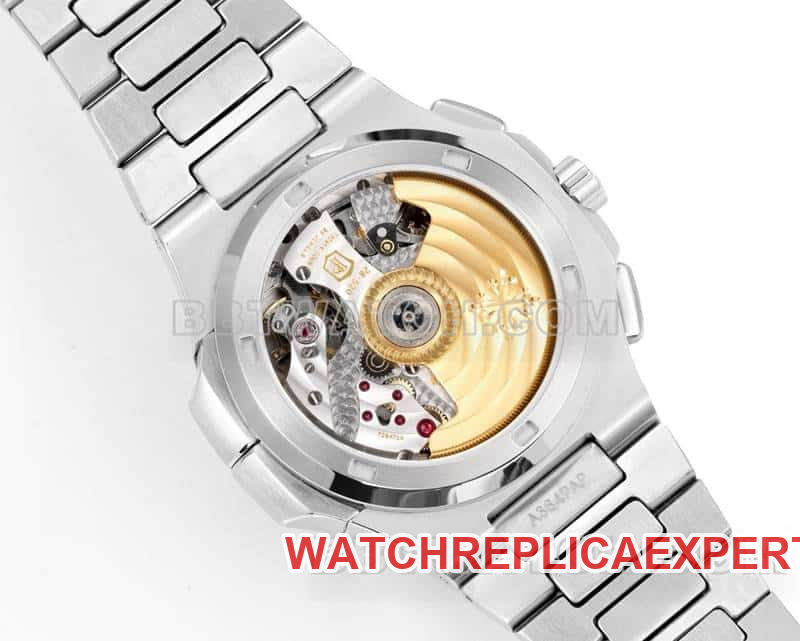 Sporty and elegant optimal watch P1 factory Patek Philippeblack dial mechanical steel bracelet model 5990caseback live photo