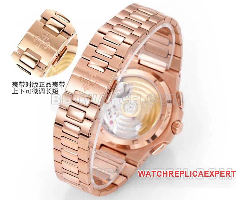 Sporty and elegant collectible watches P1 factory Patek Philippe blue disk rose gold mechanical steel belt models 5990 strap real picture