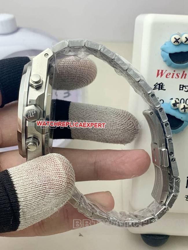 top-tier watch Royal OakBLS factory Audemars Piguetblue dial mechanical 26420side live photo