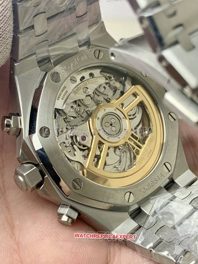 top-tier watch Royal OakBLS factory Audemars Piguetblue dial mechanical 26420caseback live photo
