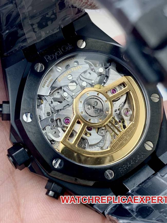 top-tier watch BLS factory Audemars PiguetRoyal Oak black ceramic mechanical 26420caseback live photo