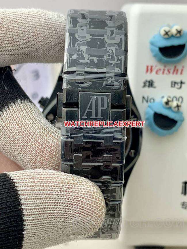 collectible watch BLS factory Audemars PiguetRoyal Oakblue dial black ceramic mechanical 26420braceletlive photos