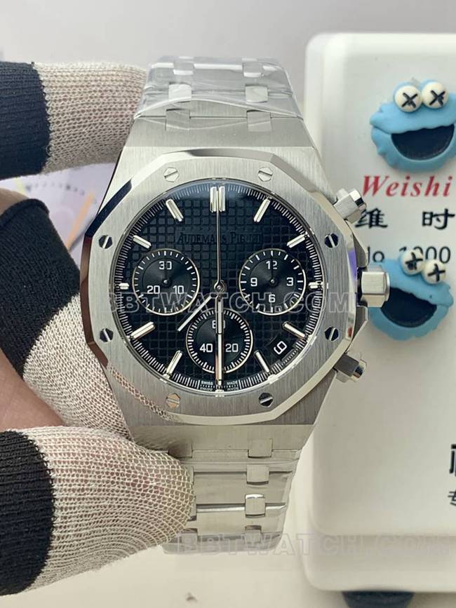 top-tier watch Royal OakBLS factory Audemars Piguetblue dial mechanical 26420front live photo