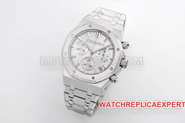 1:1replica watchZF FactoryRoyal OakAudemars Piguetsilver dial mechanical 26240front live photo