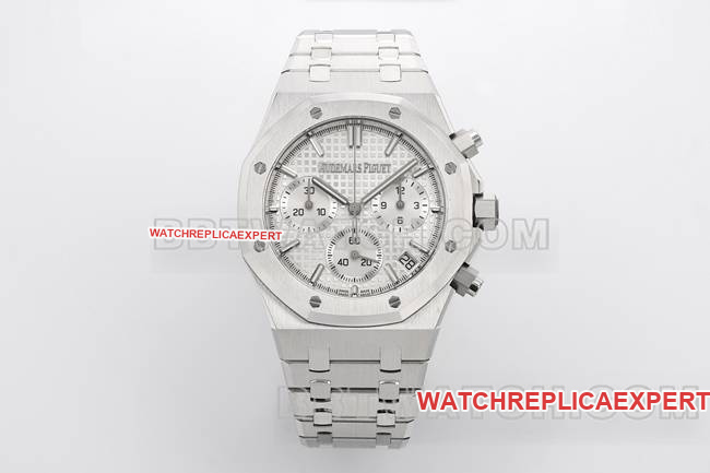 1:1replica watchZF FactoryRoyal OakAudemars Piguetsilver dial mechanical 26240front live photo