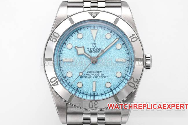 collectible watch Tudor Biwan ZF factory blue dial54 type M79000front live photo