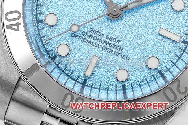 collectible watch Tudor Biwan ZF factory blue dial54 type M79000front live photo