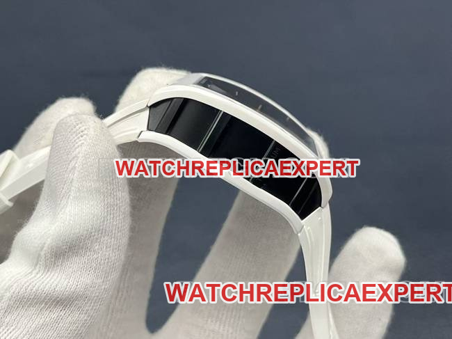 collectible watch Richard MilleRM30-01 white ceramicside live photo