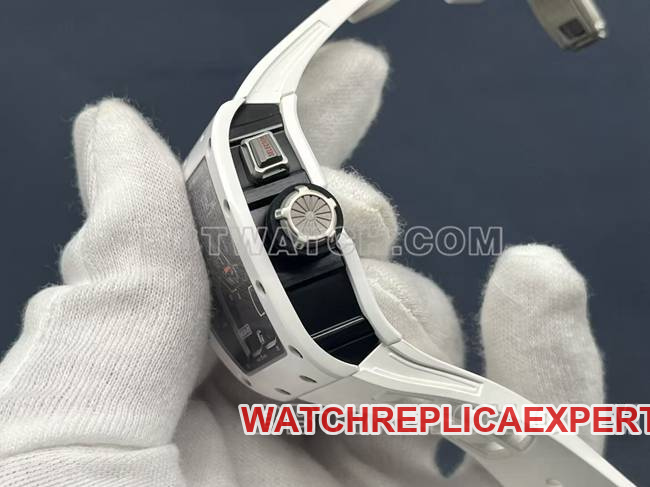 collectible watch Richard MilleRM30-01 white ceramicside live photo