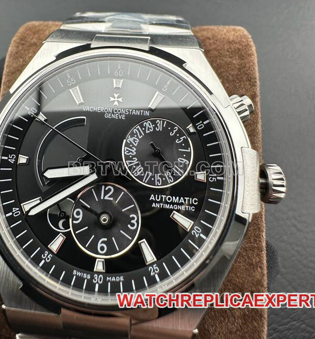 collectible watch 9F factory Vacheron Constantinblack dial mechanical 47450front live photo