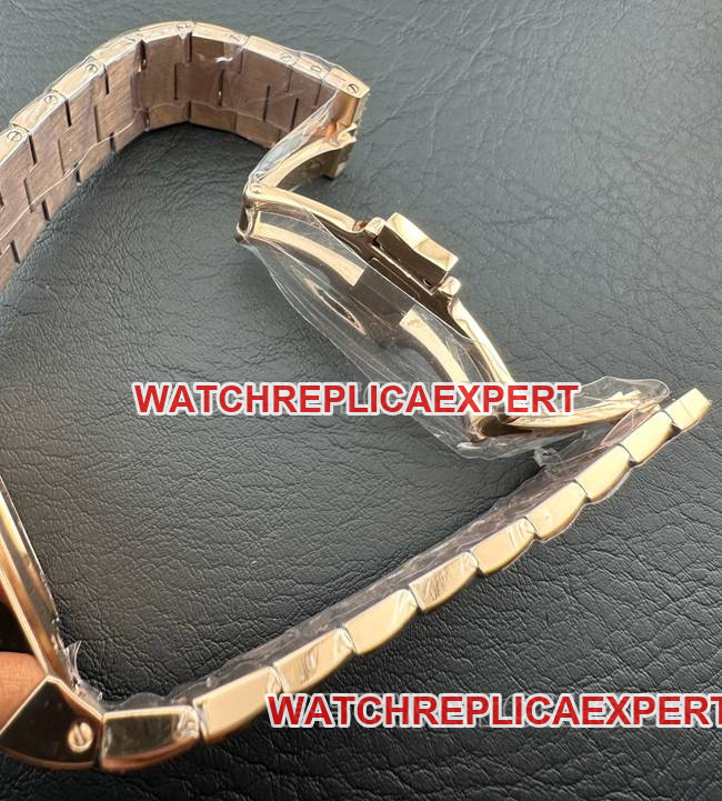 Top collectible watches Across The Sea 9F Vacheron Constantin Rose Gold Dark Brown Disc Mechanical 47450 Strap Actual Pictures