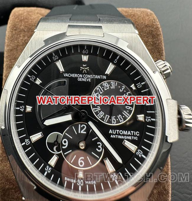 collectible watch Zonghengsihai 9F factory Vacheron Constantinblack dial mechanical rubber model 47450front live photo