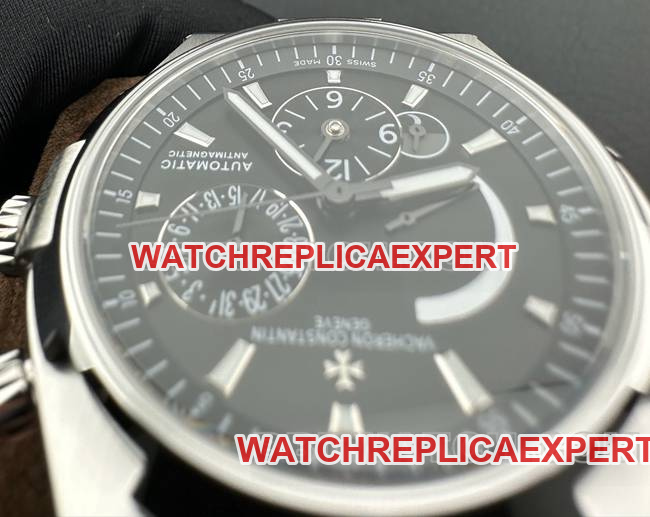 collectible watch Zonghengsihai 9F factory Vacheron Constantinblack dial mechanical rubber model 47450front live photo