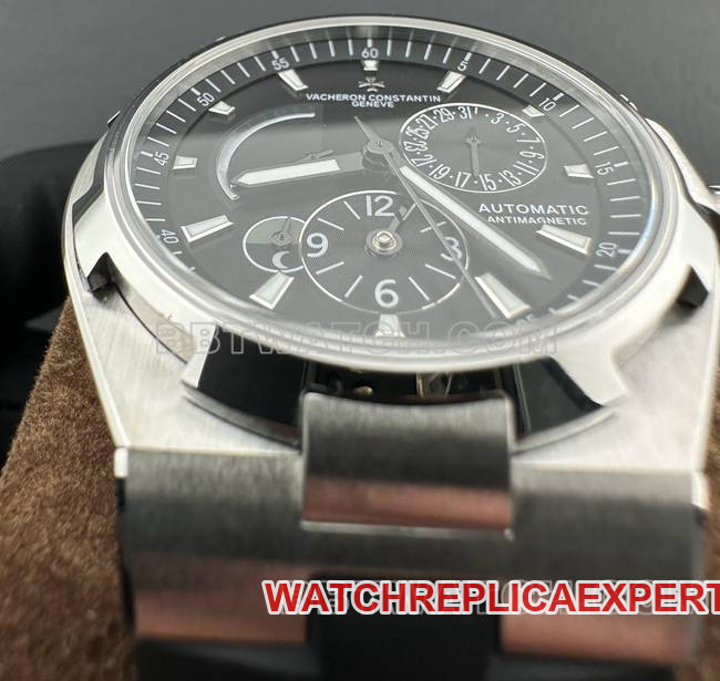 collectible watch Zonghengsihai 9F factory Vacheron Constantinblack dial mechanical rubber model 47450front live photo