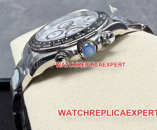 Watch Daytona UFO Factory Rolex White Plate 4131 Mechanical Side by Side Actual Picture