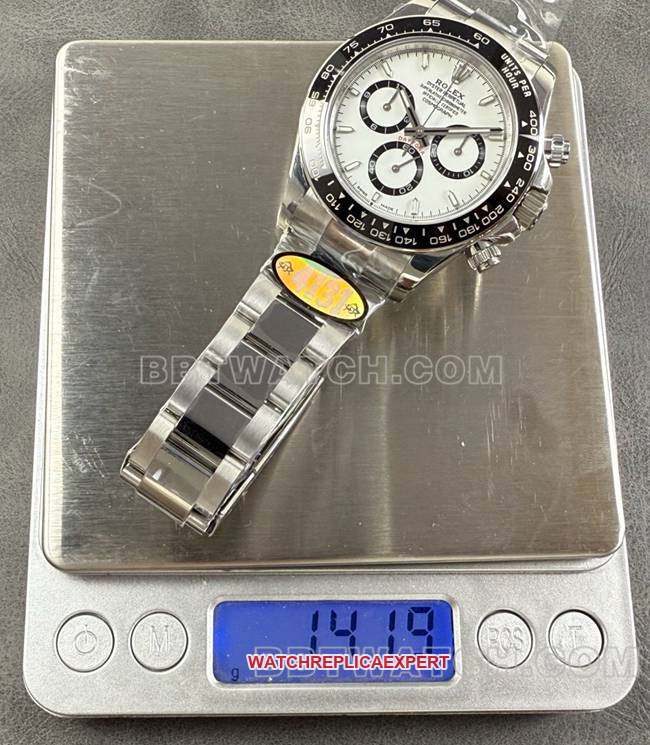 Watch Daytona UFO Factory Rolex White Plate 4131 Mechanical Weight Actual Pictures