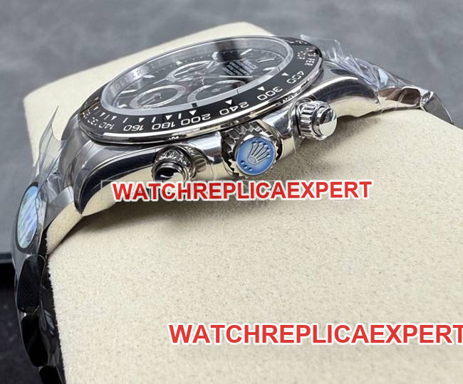 collectible watch DaytonaUFO factory Rolexblack dial4131 mechanical side live photo
