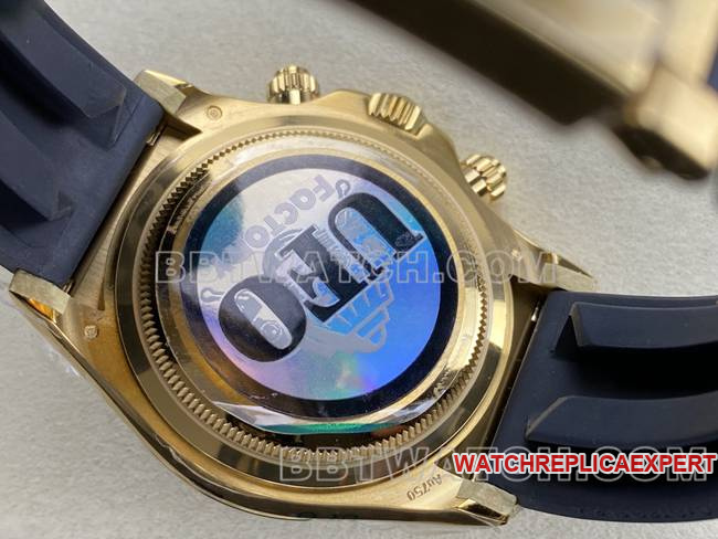 top-tier watch DaytonaUFO factory Rolexyellow gold shell gold plate 4131 mechanical caseback live photo