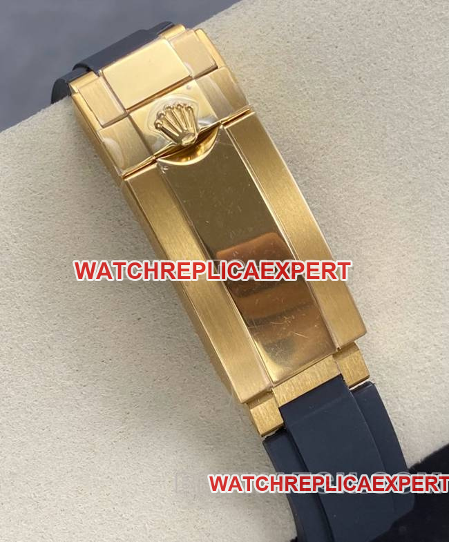 collectible watch DaytonaUFO factory Rolexyellow gold case blue dial4131 mechanical braceletlive photos