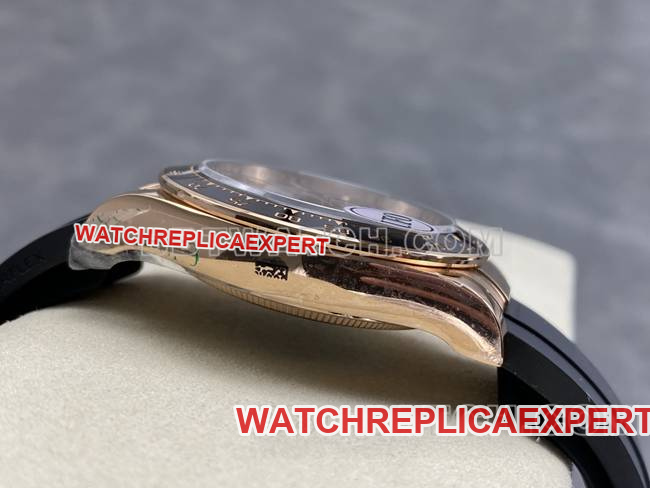 collectible watch UFO factory DaytonaRolexrose gold case meteorite disc 4131 mechanical side live photo