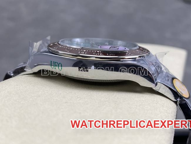 1:1replica watch UFO factory DaytonaRolex ice blue diamond 4131 mechanical side live photo
