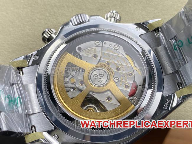 1:1replica watch UFO factory DaytonaRolex ice blue diamond 4131 mechanical caseback live photo
