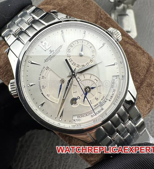 collectible watch Jaeger-LeCoultre9F factory master silver dial mechanical 1428421front live photo