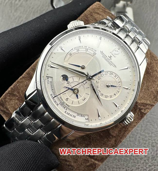 collectible watch Jaeger-LeCoultre9F factory master silver dial mechanical 1428421front live photo