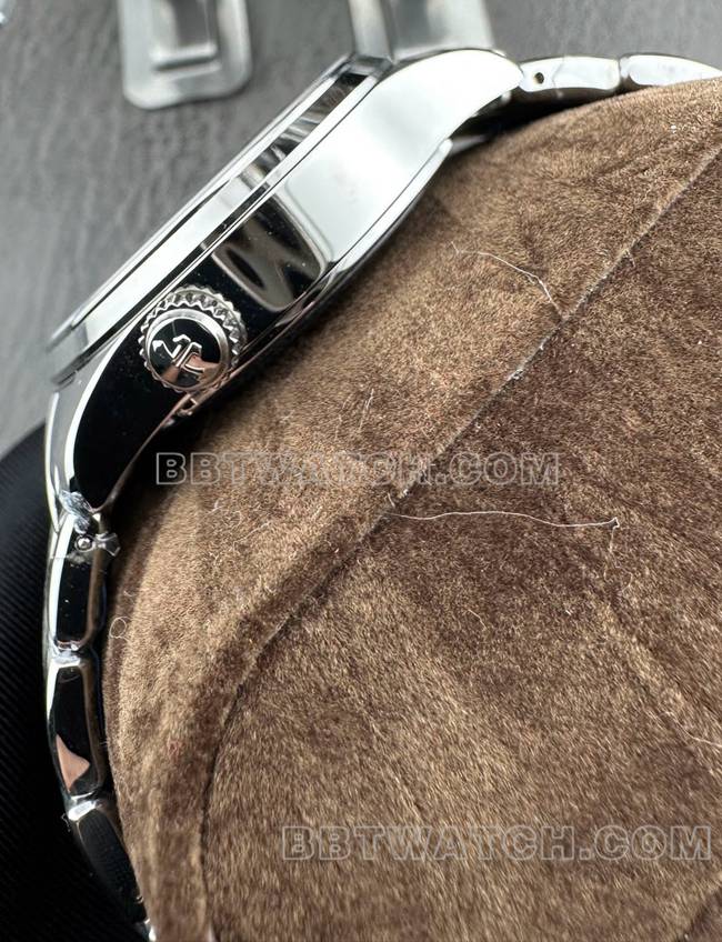 collectible watch Jaeger-LeCoultre9F factory master silver dial mechanical 1428421side live photo