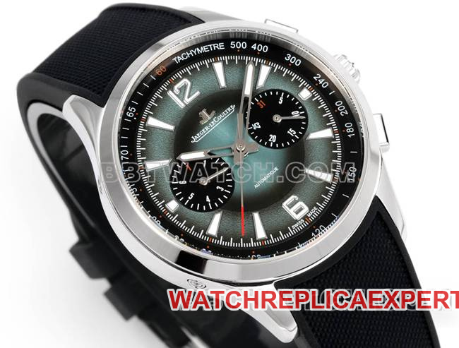 Top collectible watches Jaeger-LeCoultre Beichen Gray Plate Mechanical Black Rubber Model Front Actual Photos