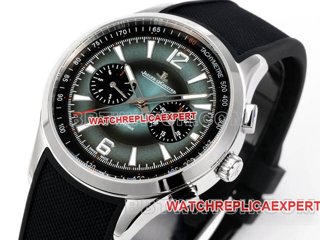 Top collectible watches Jaeger-LeCoultre Beichen Gray Plate Mechanical Black Rubber Model Front Actual Photos
