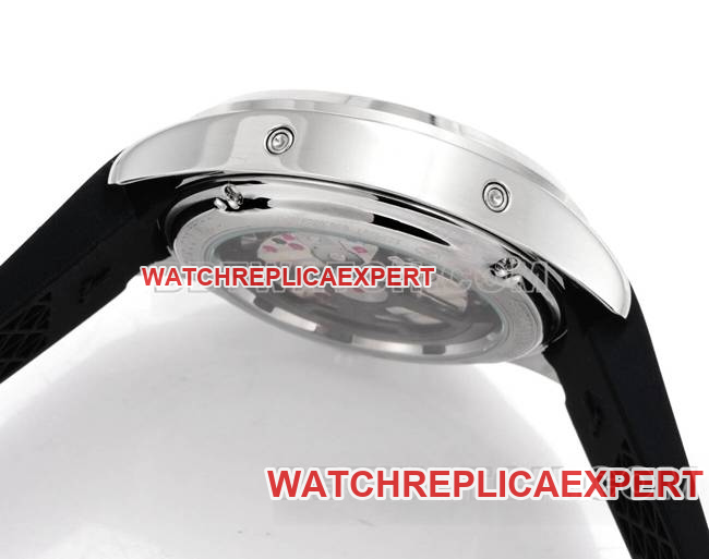 Top collectible watches Jaeger-LeCoultre Beichen Gray Plate Mechanical Black Rubber Model Side Actual Pictures