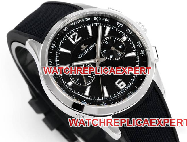 watch Beichen Jaeger-LeCoultreblack dial mechanical black rubber front live photo