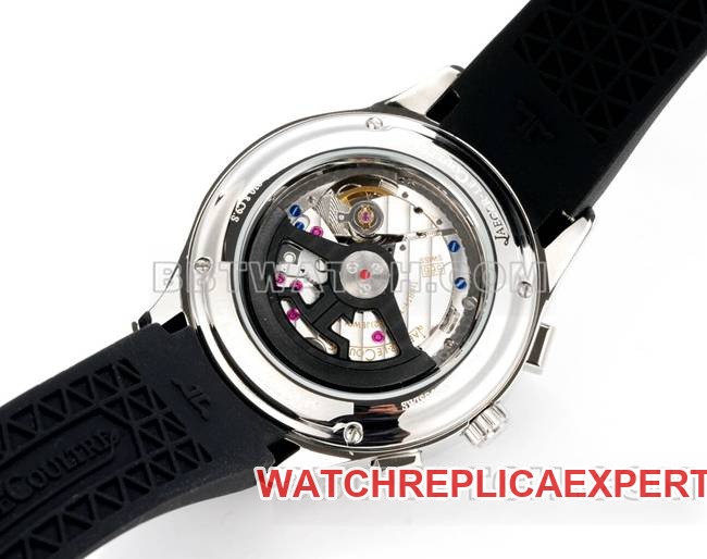 collectible watch Beichen Jaeger-LeCoultre gray plate mechanical black rubber caseback live photo