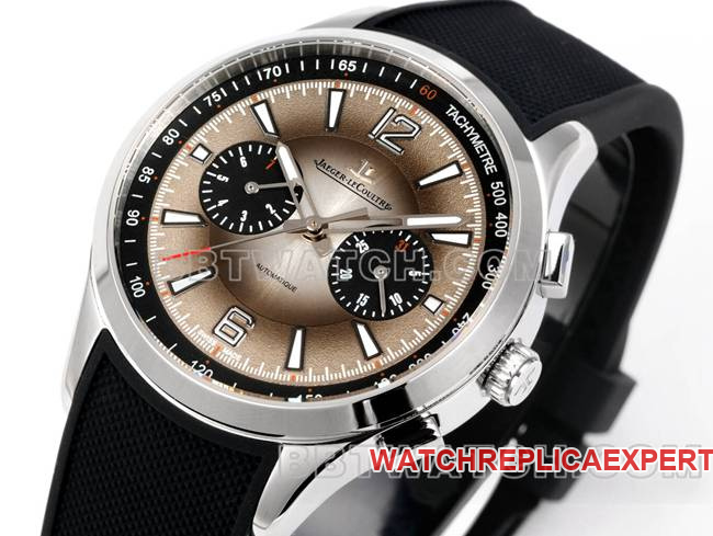 1:1replica watch Beichen Jaeger-LeCoultre gray plate mechanical black rubber model front live photo