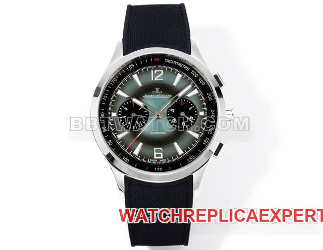 Top collectible watches Jaeger-LeCoultre Beichen Gray Plate Mechanical Black Rubber Model Front Actual Photos