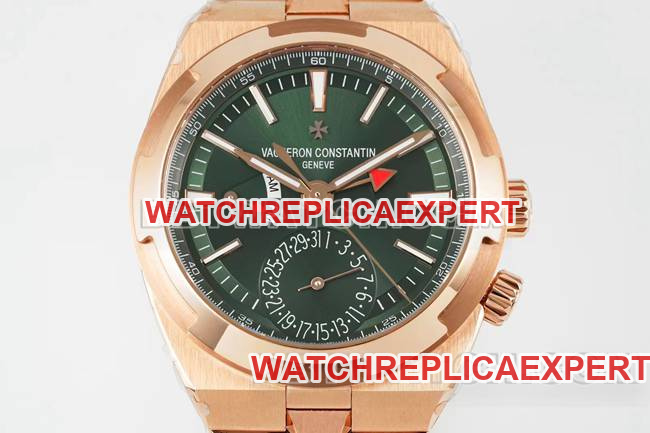 watch Vacheron ConstantinV9 Factory across the world rose goldgreen dial mechanical 7920Vfront live photo