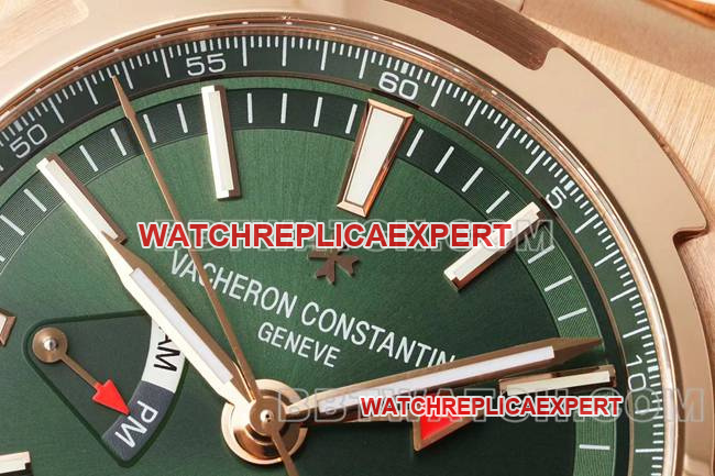 watch Vacheron ConstantinV9 Factory across the world rose goldgreen dial mechanical 7920Vfront live photo