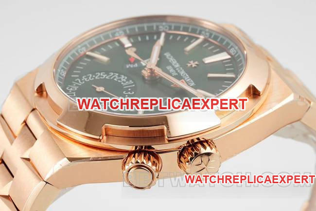 watch Vacheron ConstantinV9 Factory across the world rose goldgreen dial mechanical 7920Vside live photo