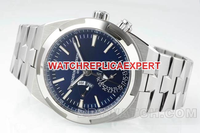 collectible watch Vacheron ConstantinV9 Factory Across the World blue dial mechanical 7920Vfront live photo