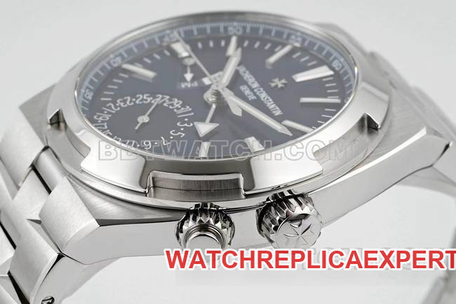 collectible watch Vacheron ConstantinV9 Factory Across the World blue dial mechanical 7920Vside live photo