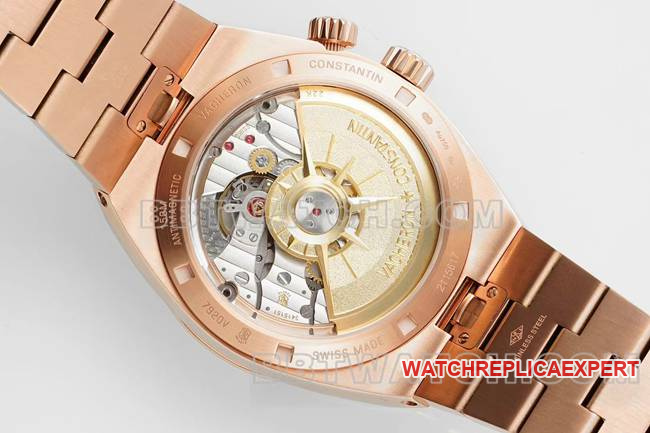 1:1replica watch Vacheron ConstantinV9 Factory across the world rose goldsilver dial mechanical 7920Vcaseback live photo